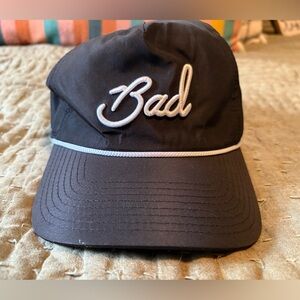 Bad Birdie Black Cap with White Logo